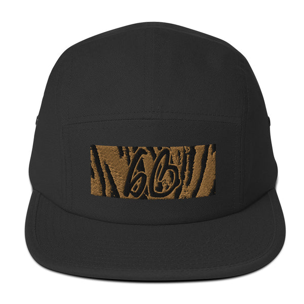 bb Tiger Print Five Panel Hat