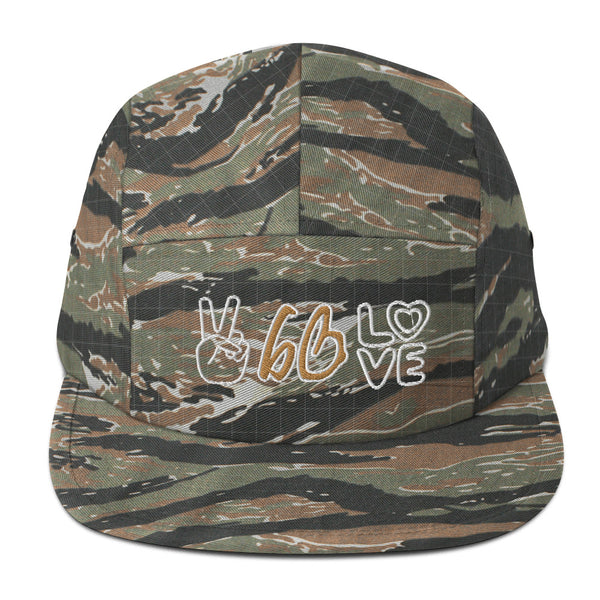 PEACE & LOVE bb Five Panel Hat