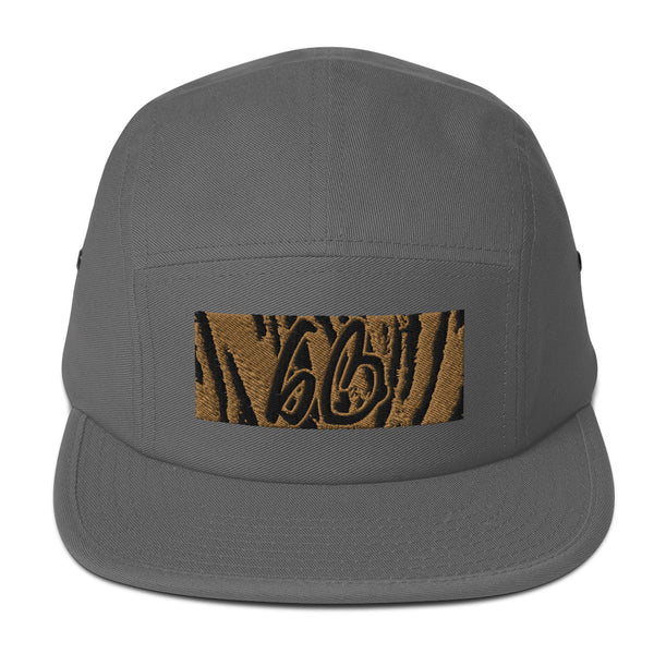 bb Tiger Print Five Panel Hat