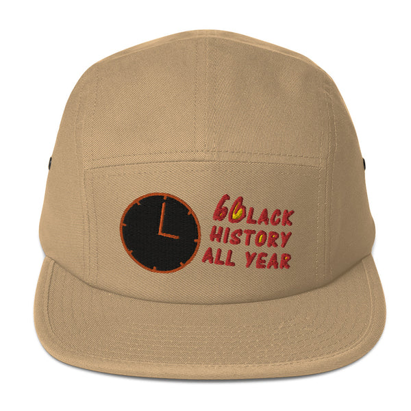Black History All Year Five Panel Hat