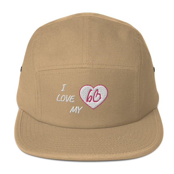 I Love My bb Five Panel Hat