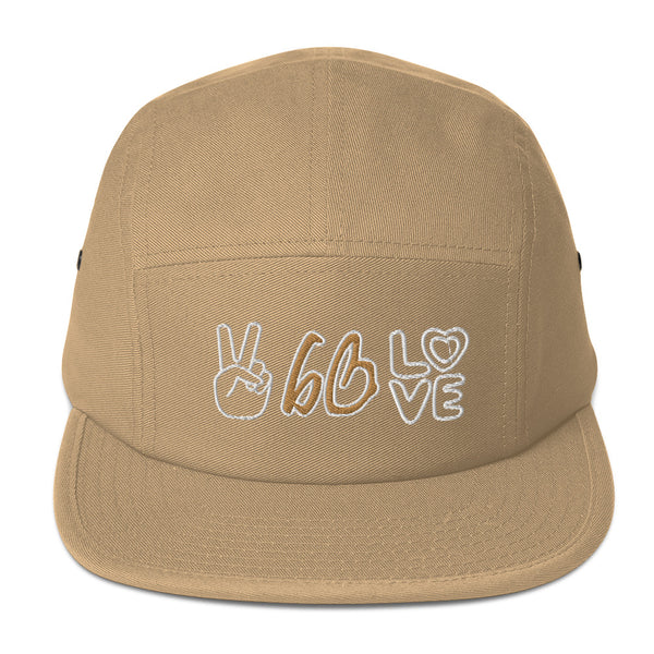 PEACE & LOVE bb Five Panel Hat