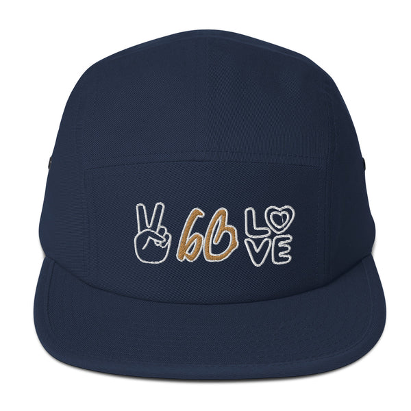PEACE & LOVE bb Five Panel Hat