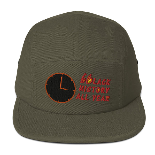 Black History All Year Five Panel Hat