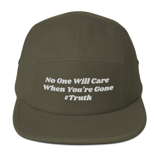 No One Cares #Truth Five Panel Hat