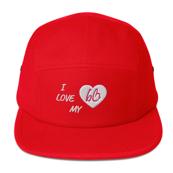 I Love My bb Five Panel Hat