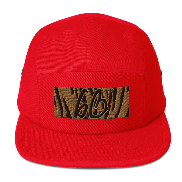 bb Tiger Print Five Panel Hat