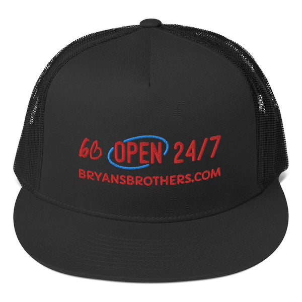 bb OPEN 24/7 Trucker Hat