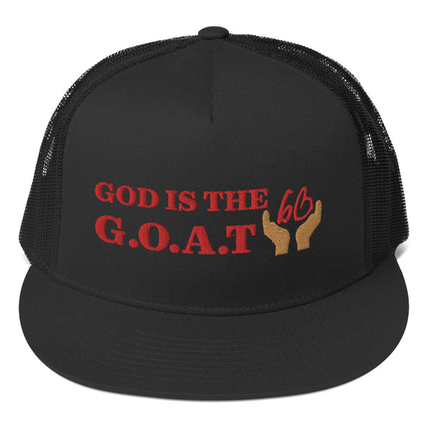 GOD IS THE G.O.A.T Trucker Hat