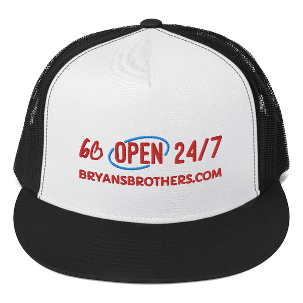 bb OPEN 24/7 Trucker Hat
