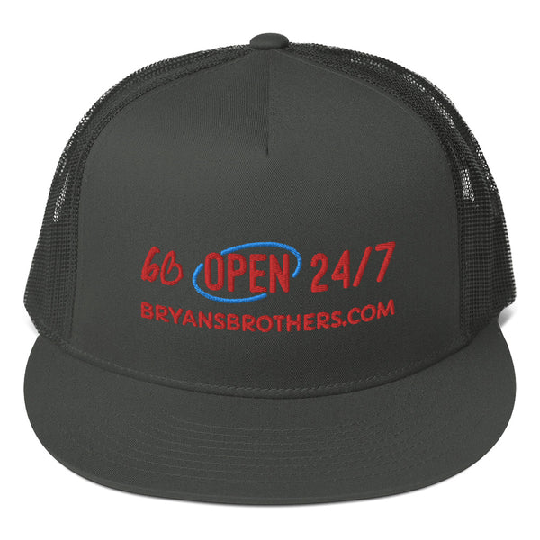 bb OPEN 24/7 Trucker Hat
