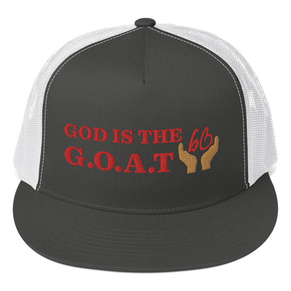 GOD IS THE G.O.A.T Trucker Hat