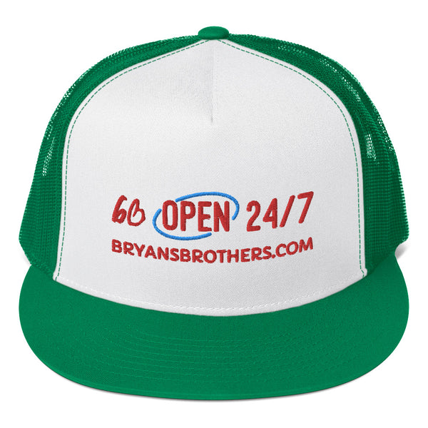 bb OPEN 24/7 Trucker Hat
