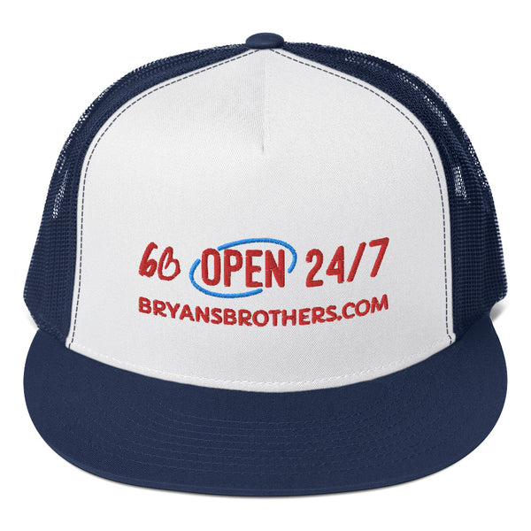 bb OPEN 24/7 Trucker Hat