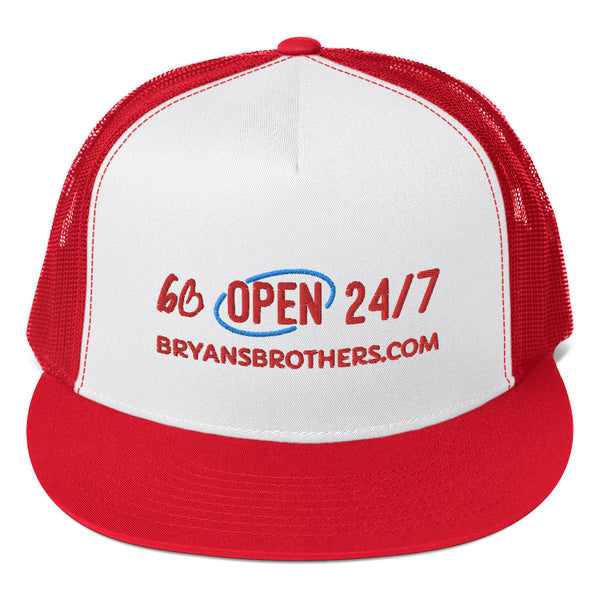 bb OPEN 24/7 Trucker Hat