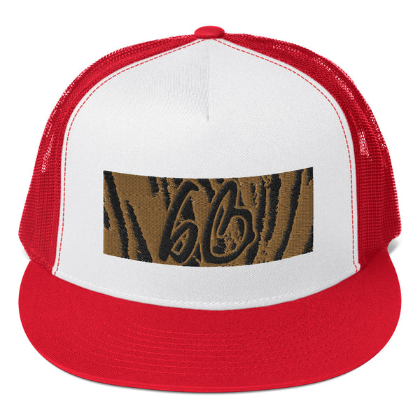 bb Tiger Print Trucker Hat