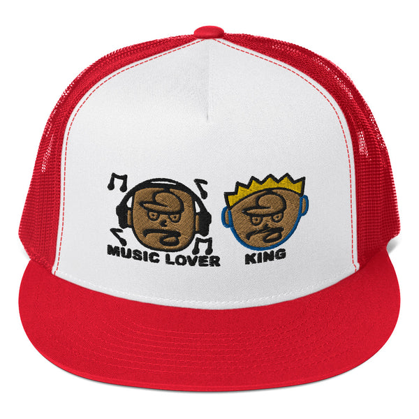 MUSIC LOVER & KING Trucker Hat