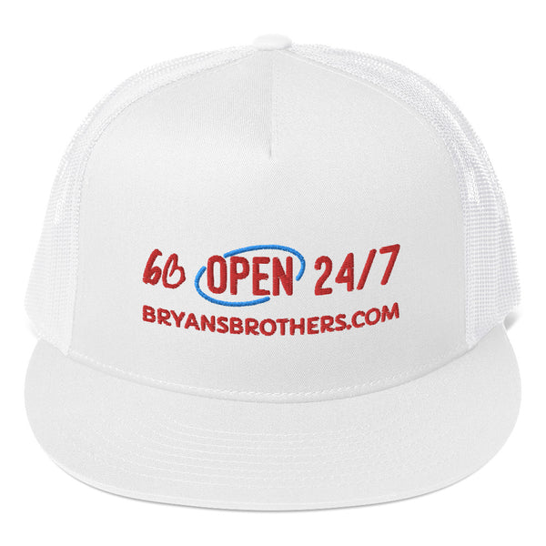 bb OPEN 24/7 Trucker Hat