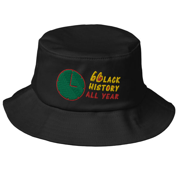 Black History All Year Old School Bucket Hat