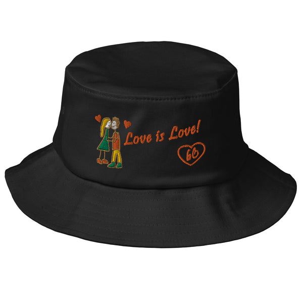 Love Is Love Old School Bucket Hat