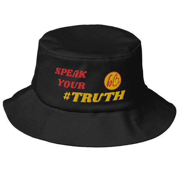 SPEAK YOUR #TRUTH Old School Bucket Hat