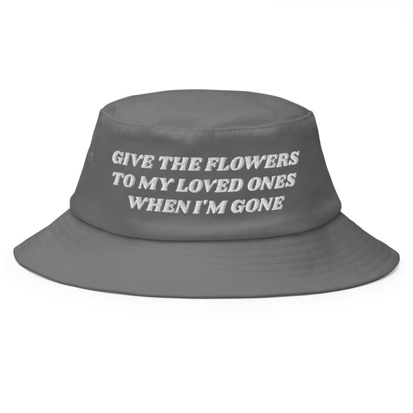 FLOWERS Old School Bucket Hat