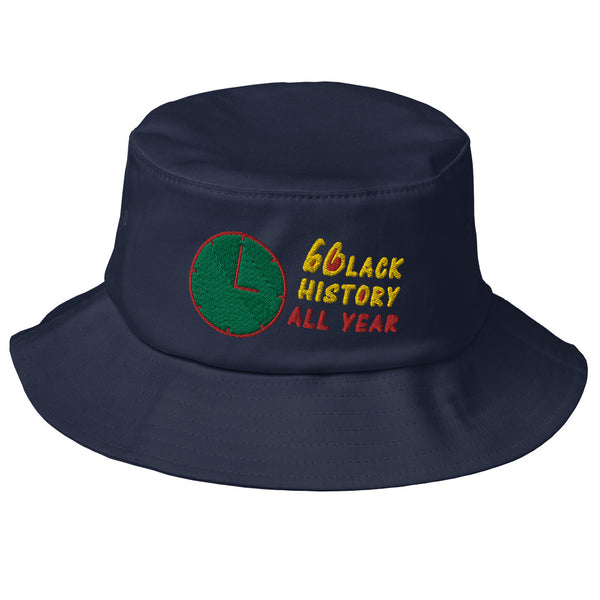 Black History All Year Old School Bucket Hat