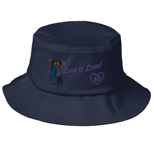 Love Is Love Old School Bucket Hat