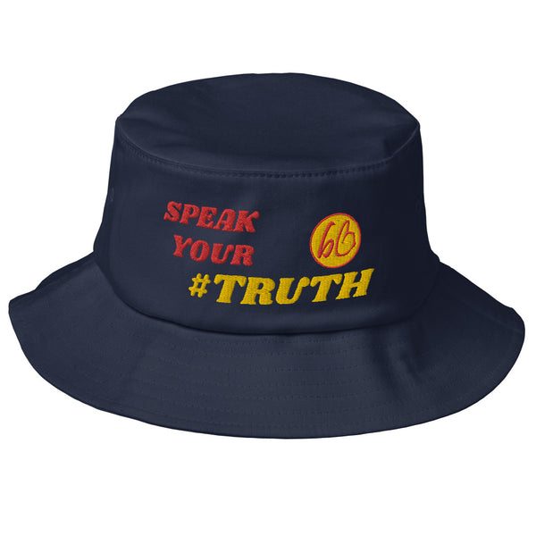 SPEAK YOUR #TRUTH Old School Bucket Hat