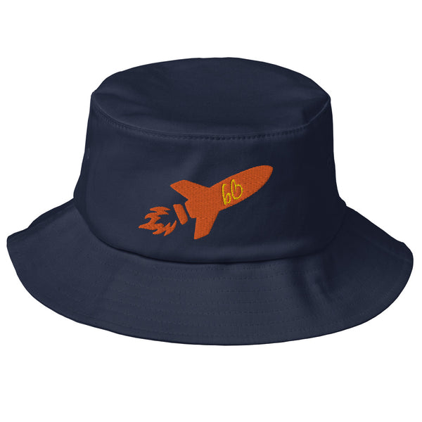 bb Rocket Logo Old School Bucket Hat