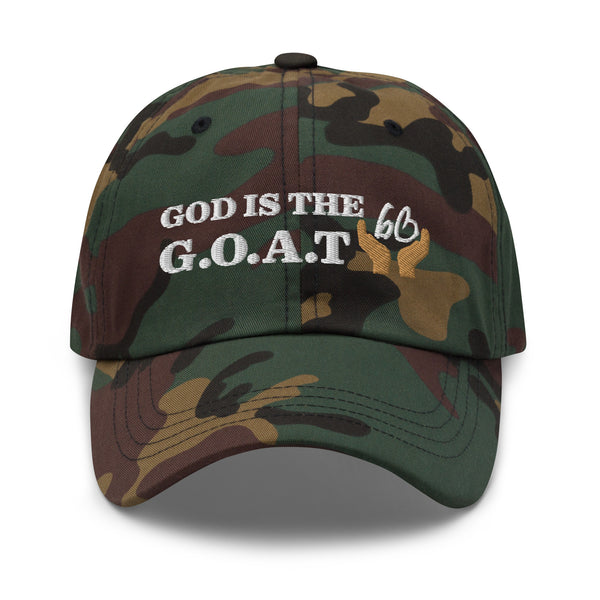 GOD IS THE G.O.A.T Dad Hat