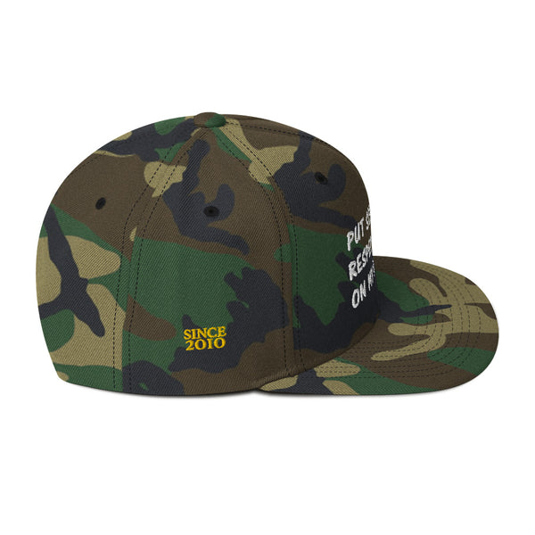 Put Some Respect On My Name Snapback Hat