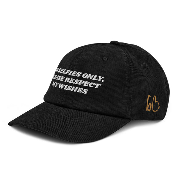 FOR SELFIES ONLY Corduroy Hat