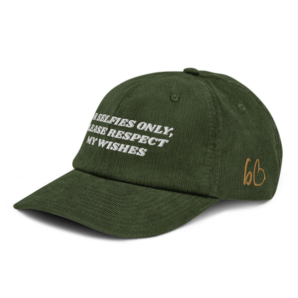 FOR SELFIES ONLY Corduroy Hat