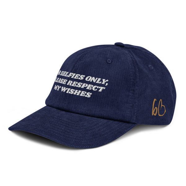 FOR SELFIES ONLY Corduroy Hat