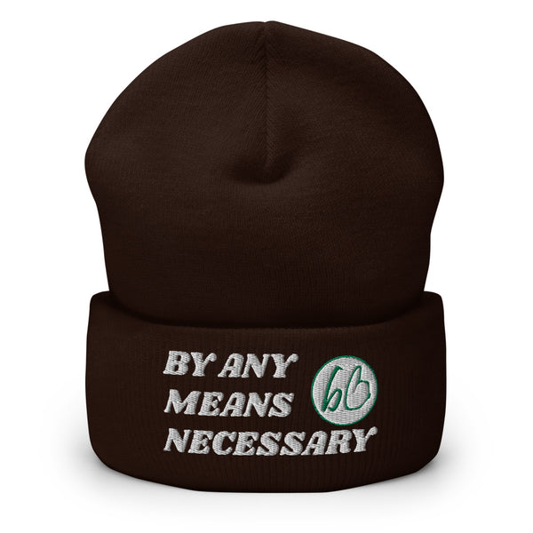 BY ANY MEANS NECESSARY Cuffed Beanie