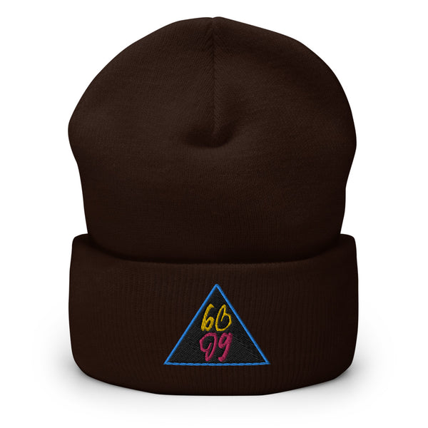 bb Pyramid Logo Cuffed Beanie
