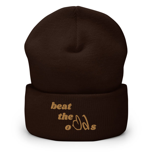 beat the odds Cuffed Beanie