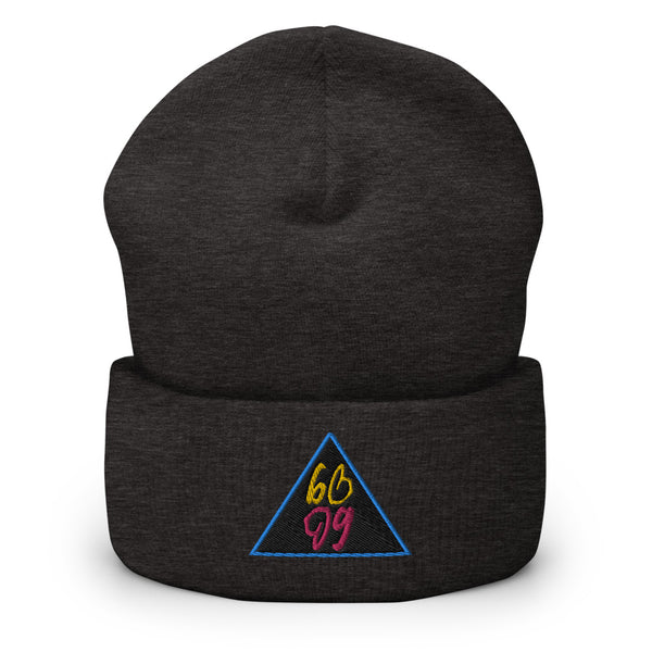 bb Pyramid Logo Cuffed Beanie