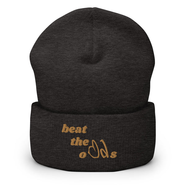 beat the odds Cuffed Beanie