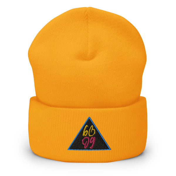 bb Pyramid Logo Cuffed Beanie
