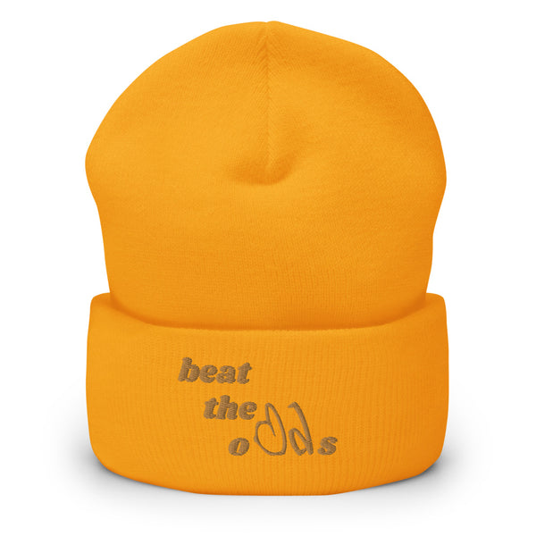 beat the odds Cuffed Beanie