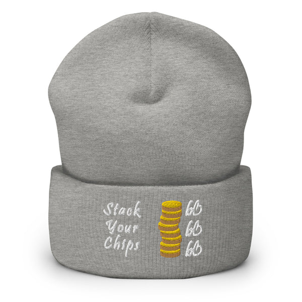 Stack Your Chips Cuffed Beanie