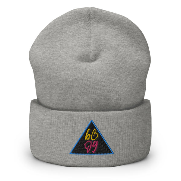 bb Pyramid Logo Cuffed Beanie