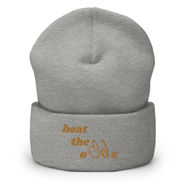 beat the odds Cuffed Beanie