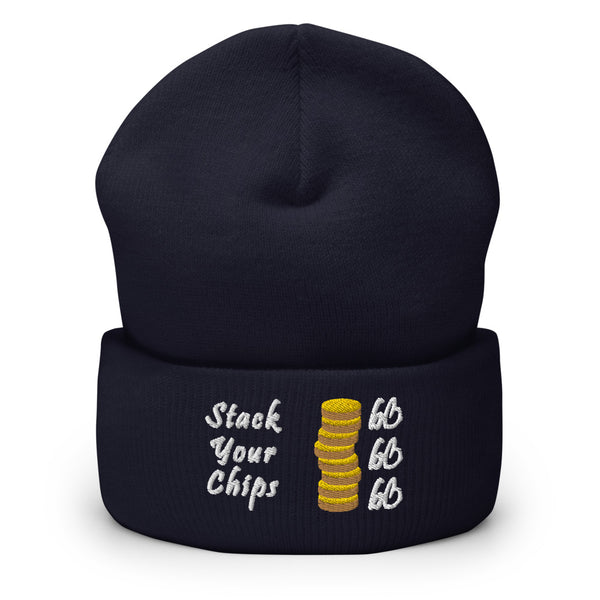 Stack Your Chips Cuffed Beanie