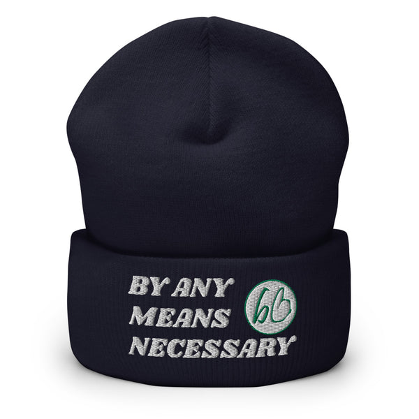BY ANY MEANS NECESSARY Cuffed Beanie