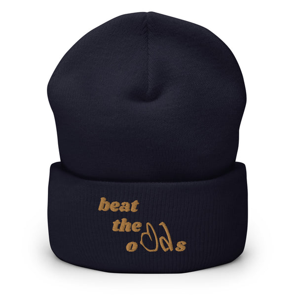 beat the odds Cuffed Beanie
