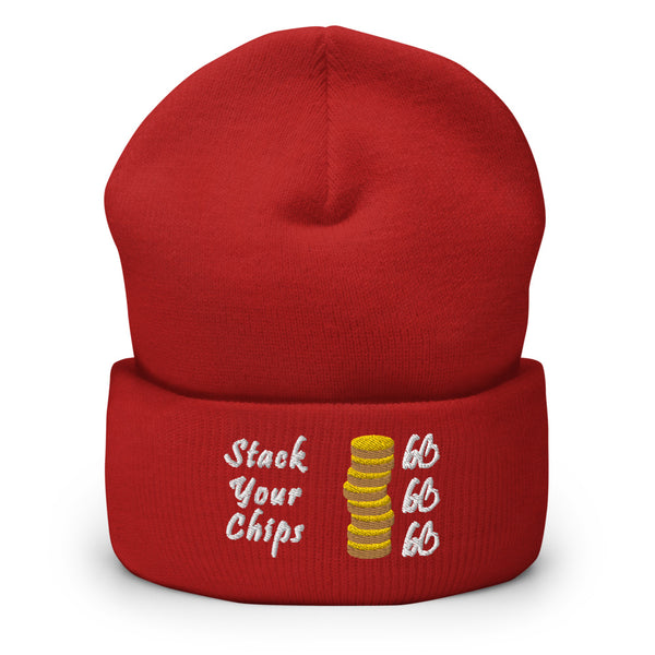Stack Your Chips Cuffed Beanie