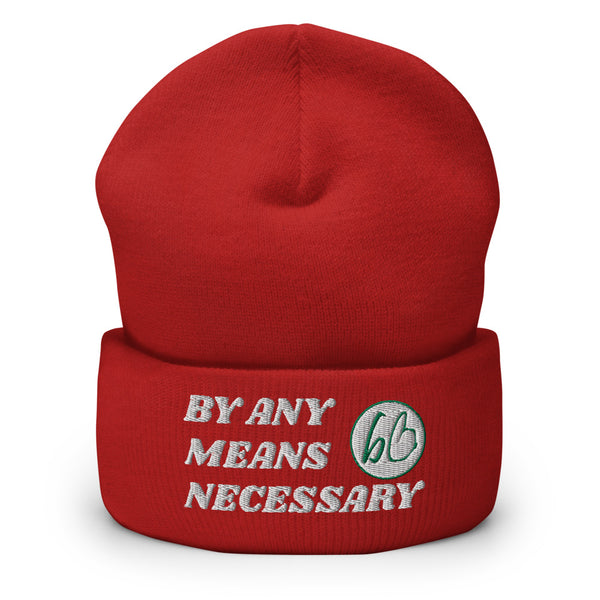 BY ANY MEANS NECESSARY Cuffed Beanie